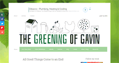 Desktop Screenshot of greeningofgavin.com